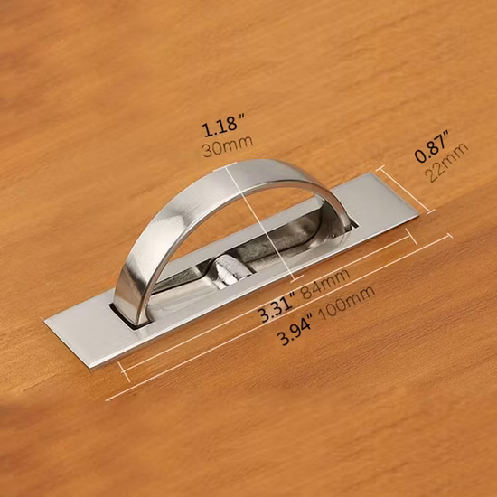 Invisible Tatami Cabinet Drawer Handle Rotating Hidden Grip Pull Handle Hardware Invisible Cabinet Drawer Handle